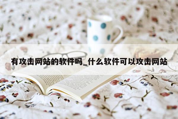 有攻击网站的软件吗_什么软件可以攻击网站