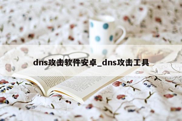 dns攻击软件安卓_dns攻击工具