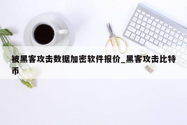 被黑客攻击数据加密软件报价_黑客攻击比特币