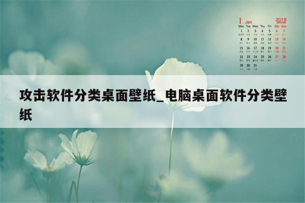 攻击软件分类桌面壁纸_电脑桌面软件分类壁纸