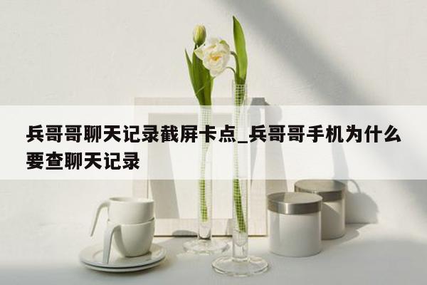 兵哥哥聊天记录截屏卡点_兵哥哥手机为什么要查聊天记录