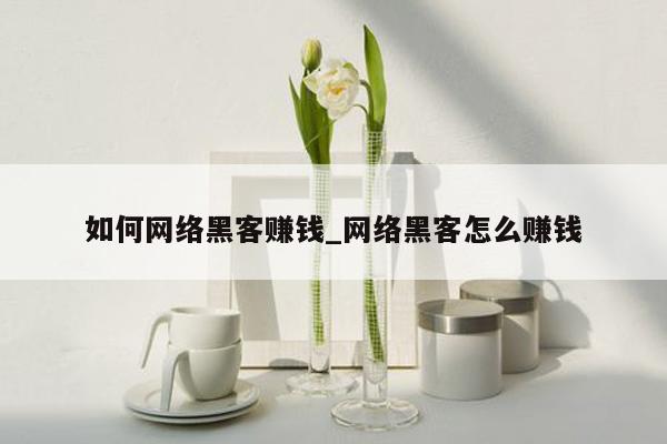 如何网络黑客赚钱_网络黑客怎么赚钱