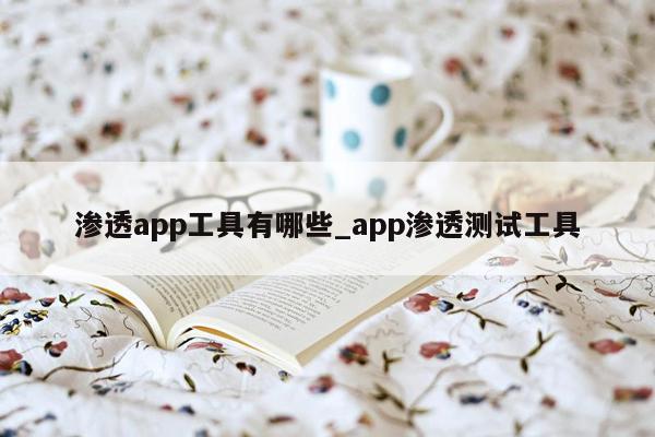 渗透app工具有哪些_app渗透测试工具