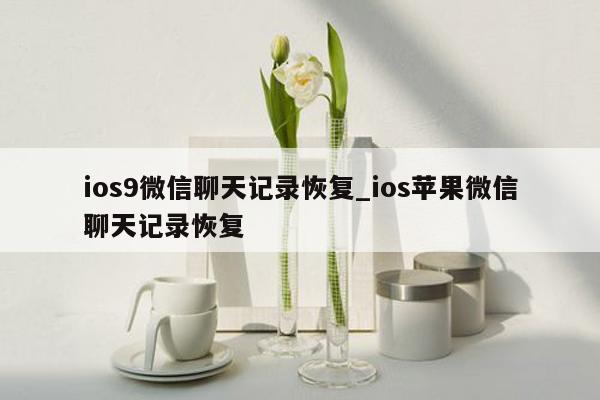 ios9微信聊天记录恢复_ios苹果微信聊天记录恢复