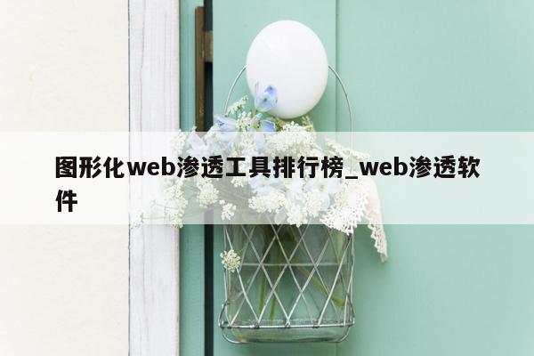 图形化web渗透工具排行榜_web渗透软件