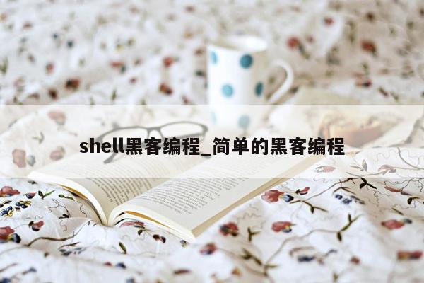 shell黑客编程_简单的黑客编程