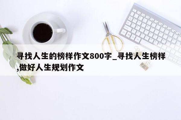 寻找人生的榜样作文800字_寻找人生榜样,做好人生规划作文