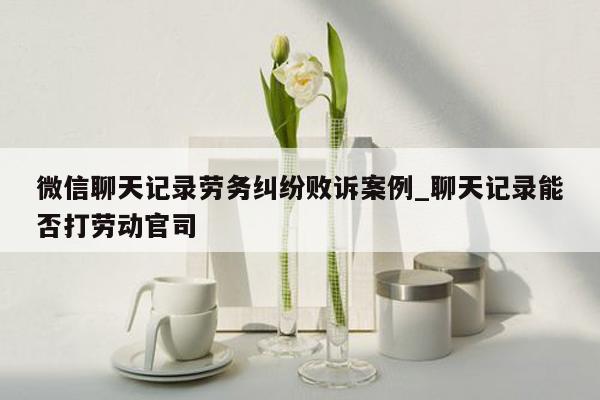 微信聊天记录劳务纠纷败诉案例_聊天记录能否打劳动官司